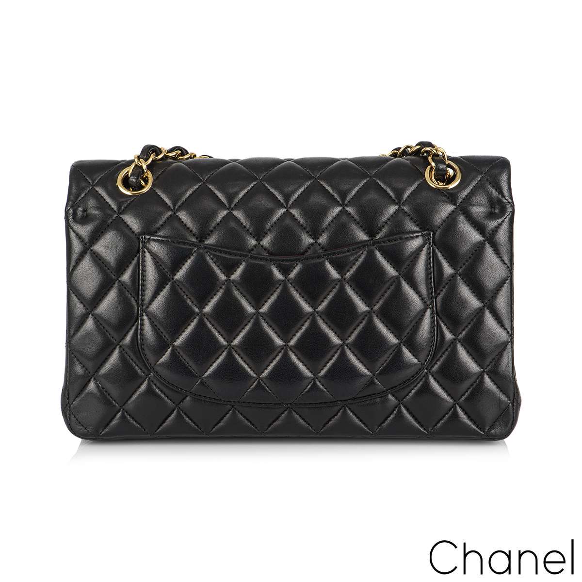 Chanel Boy Flap Quilted Lambskin Gold-tone Medium Black - US